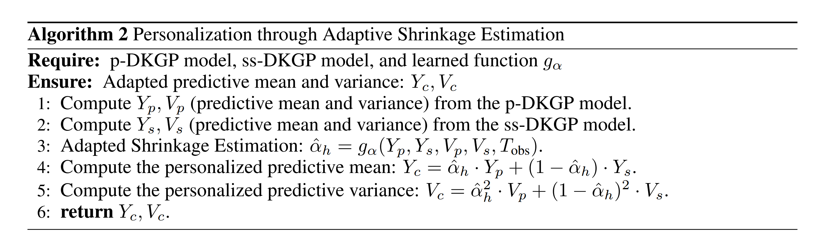 Personalization through Adaptive Shrinkage Estimation Algorithm